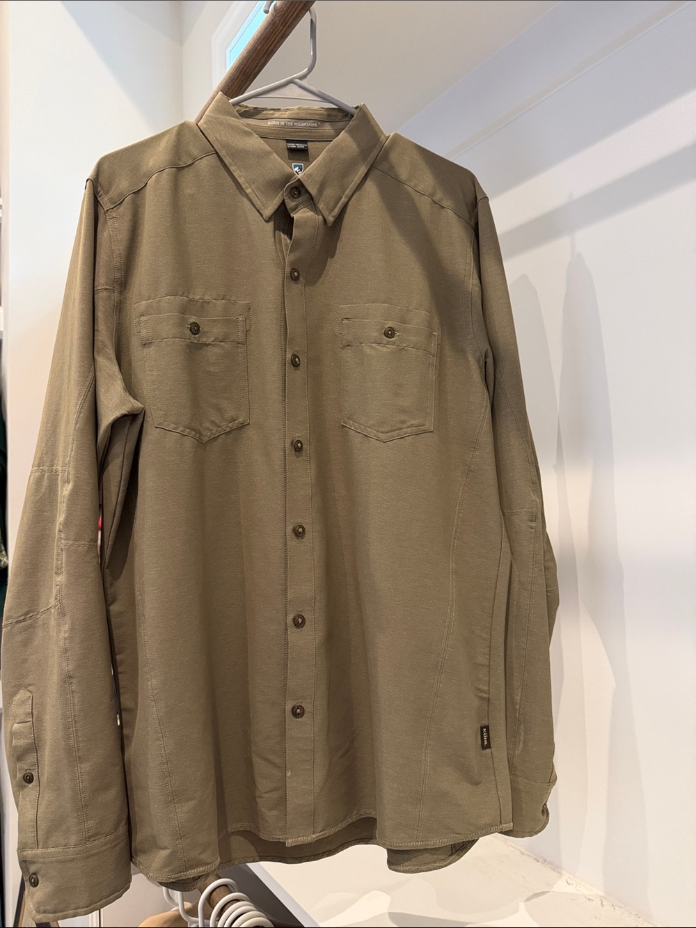 Kuhl Men's Olive Button-Down Work Shirt